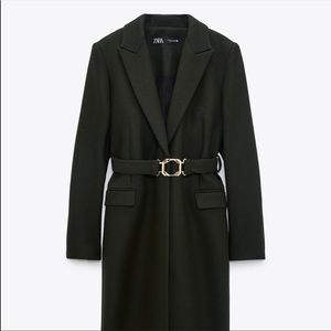 Zara Manteco Wool Blend Pea Coat